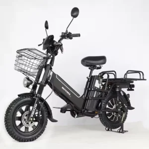 Factory OEM&ODM Doule Battery Bike 60V 500W1000W Cheap Long Range Cargo Courier Food Delivery Scooters E Bicycle