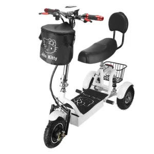 LYN lightweight electric tricycle pick up and drop off children lithium lead acid battery elderly folding car