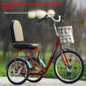 HLZ elderly car front drive chainless pedal human adult tricycle