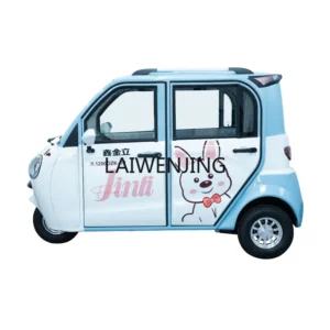 LYN fully enclosed electric tricycle adult home pick-up and drop-off children national standard double-row with shed